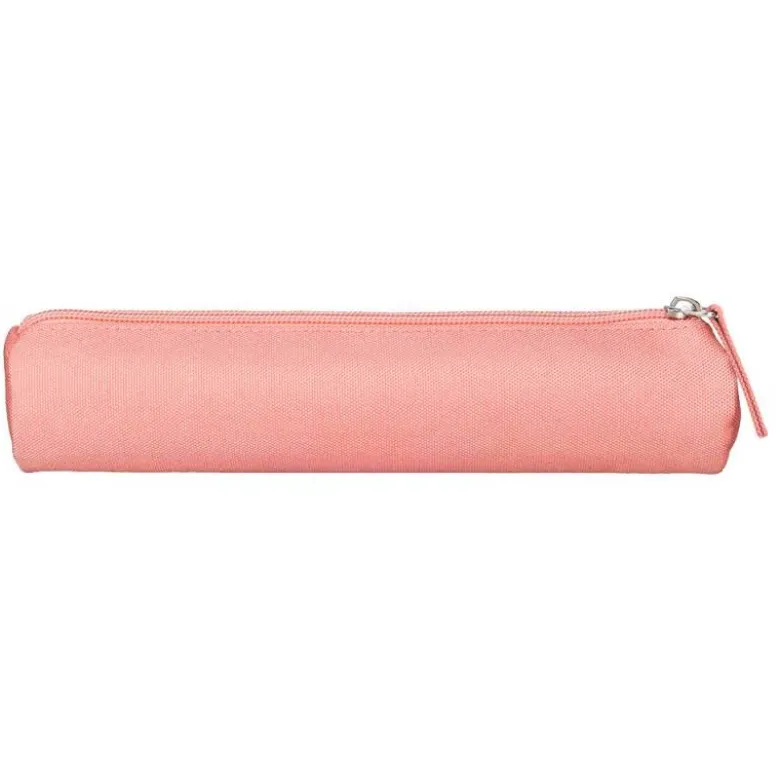 ESTUCHE PORTATODO LIDERPAPEL SLIM CILINDRICO 220X45MM ROSA MELOCOTON