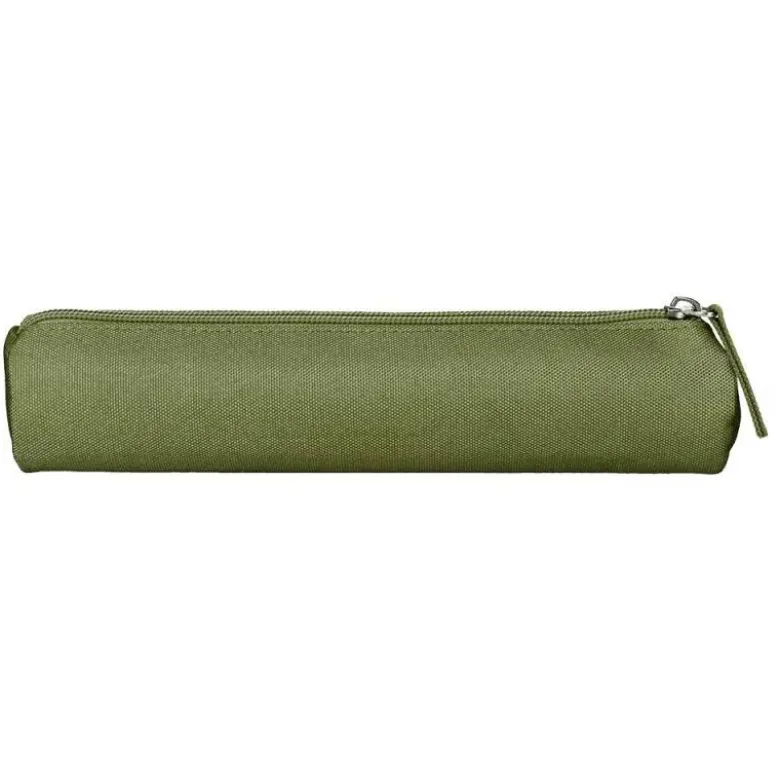 ESTUCHE PORTATODO LIDERPAPEL SLIM CILINDRICO 220X45MM VERDE MILITAR