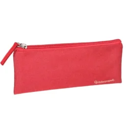 ESTUCHE PORTATODO LIDERPAPEL PLANO ANCHO UNA CREMALLERA 200X100 MM ROJO