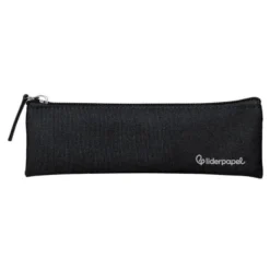 ESTUCHE PORTATODO LIDERPAPEL PLANO ESTRECHO UNA CREMALLERA 200X60 MM NEGRO