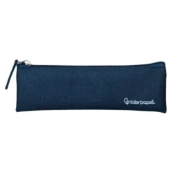 ESTUCHE PORTATODO LIDERPAPEL PLANO ESTRECHO UNA CREMALLERA 200X60 MM AZUL MARINO