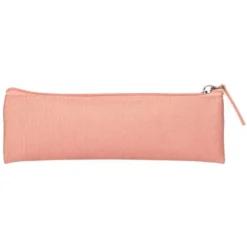 ESTUCHE PORTATODO LIDERPAPEL PLANO ESTRECHO UNA CREMALLERA 200X60 MM ROSA MELOCOTON