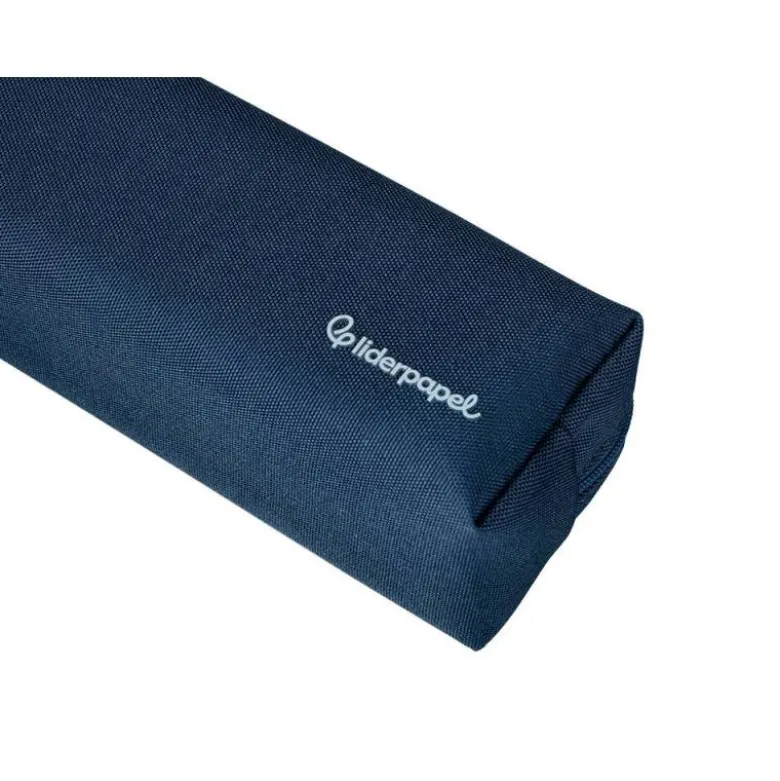 ESTUCHE PORTATODO LIDERPAPEL CLASSIC RECTANGULAR CON ASA 210X70MM AZUL MARINO