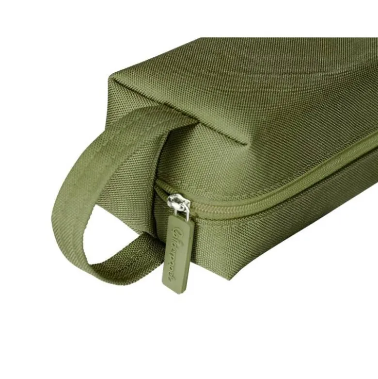 ESTUCHE PORTATODO LIDERPAPEL CLASSIC RECTANGULAR CON ASA 210X70MM VERDE MILITAR