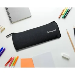 ESTUCHE PORTATODO LIDERPAPEL CLASSIC CILINDRICO ANCHO 210X70MM NEGRO