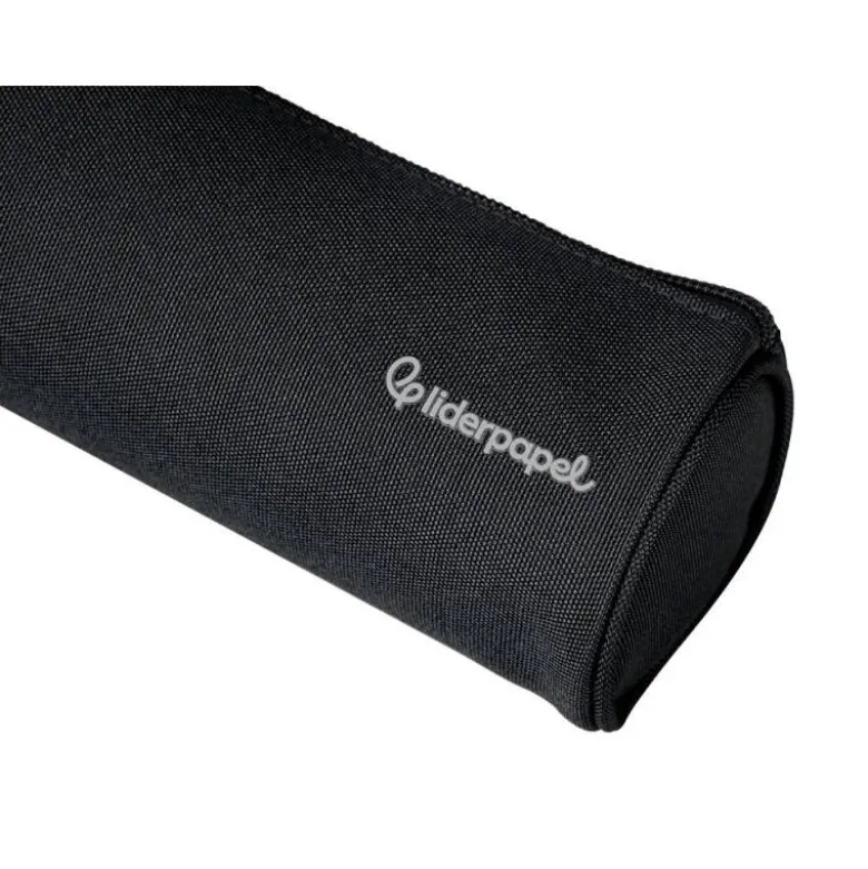 ESTUCHE PORTATODO LIDERPAPEL CLASSIC CILINDRICO ANCHO 210X70MM NEGRO