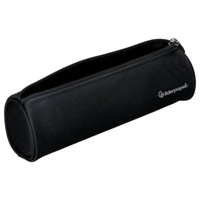 ESTUCHE PORTATODO LIDERPAPEL CLASSIC CILINDRICO ANCHO 210X70MM NEGRO