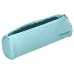 ESTUCHE PORTATODO LIDERPAPEL CLASSIC CILINDRICO ANCHO 210X70MM AZUL CELESTE