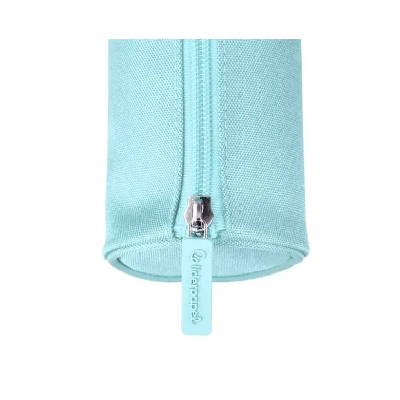 ESTUCHE PORTATODO LIDERPAPEL CLASSIC CILINDRICO ANCHO 210X70MM AZUL CELESTE
