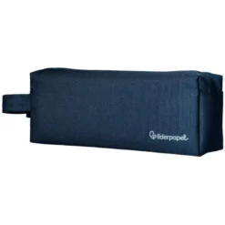 ESTUCHE PORTATODO LIDERPAPEL CLASSIC RECTANGULAR CON ASA 2 CREMALLERAS 210 X80MM AZUL MARINO