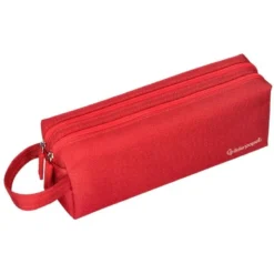 ESTUCHE PORTATODO LIDERPAPEL CLASSIC RECTANGULAR CON ASA 2 CREMALLERAS 210 X80MM ROJO