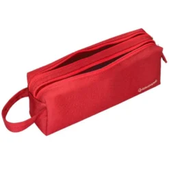 ESTUCHE PORTATODO LIDERPAPEL CLASSIC RECTANGULAR CON ASA 2 CREMALLERAS 210 X80MM ROJO