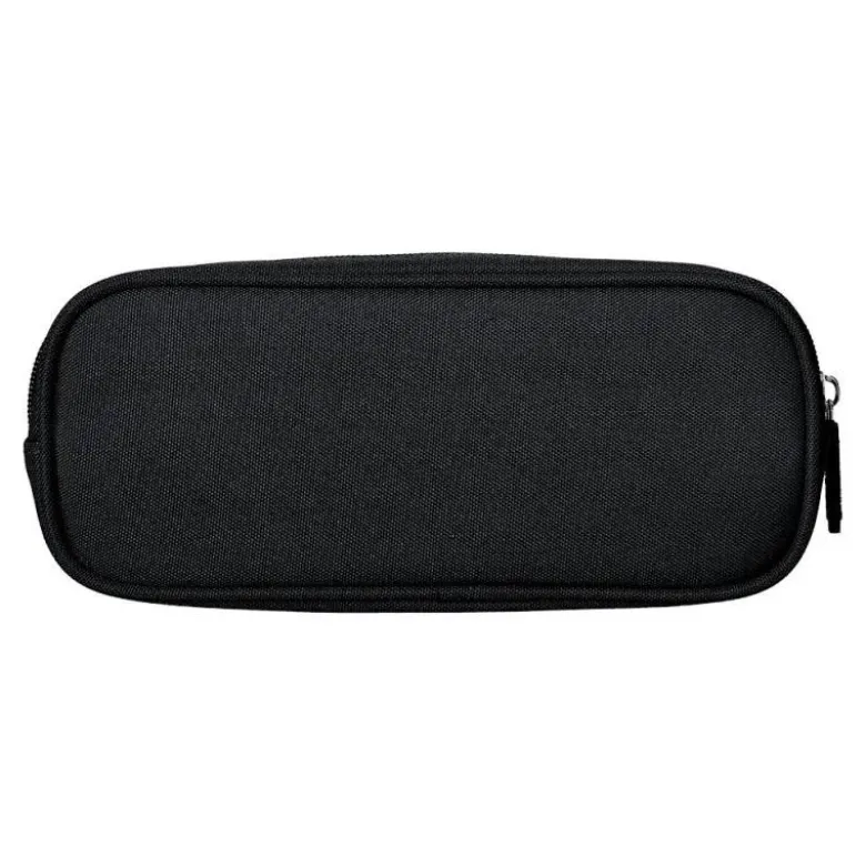 ESTUCHE PORTATODO LIDERPAPEL CLASSIC OVALADO 2 CREMALLERAS CON BOLSILLO DELANTERO 210X90MM NEGRO