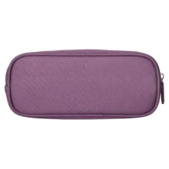 ESTUCHE PORTATODO LIDERPAPEL CLASSIC OVALADO 2 CREMALLERAS CON BOLSILLO DELANTERO 210X90MM MORADO EMPOLVADO