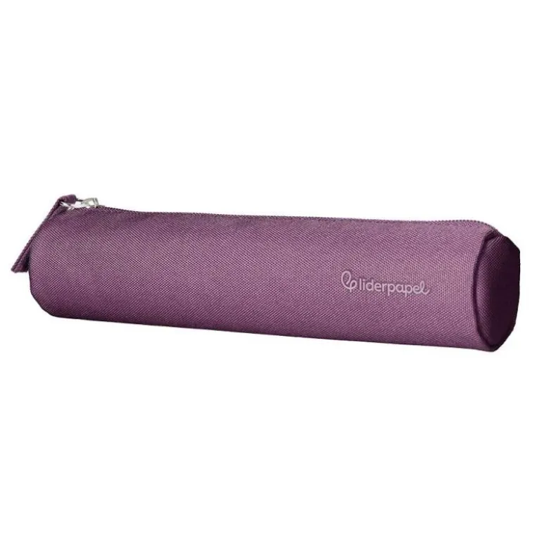 ESTUCHE PORTATODO LIDERPAPEL SLIM CILINDRICO 220X45MM MORADO EMPOLVADO