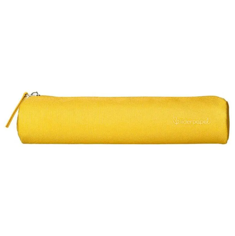 ESTUCHE PORTATODO LIDERPAPEL SLIM CILINDRICO 220X45MM AMARILLO