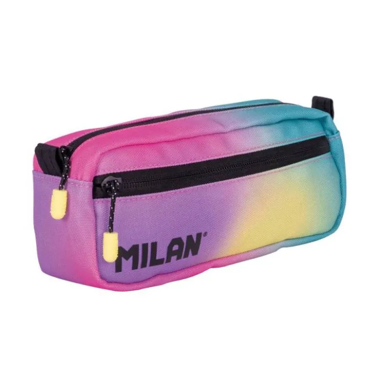 ESTUCHE PORTATODO MILAN CUADRADO 2 CREMALLERAS SUNSET 210X85X61 MM