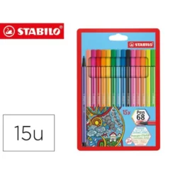 Estuche Rotulador Stabilo pen 68 Neon 10+5 neón