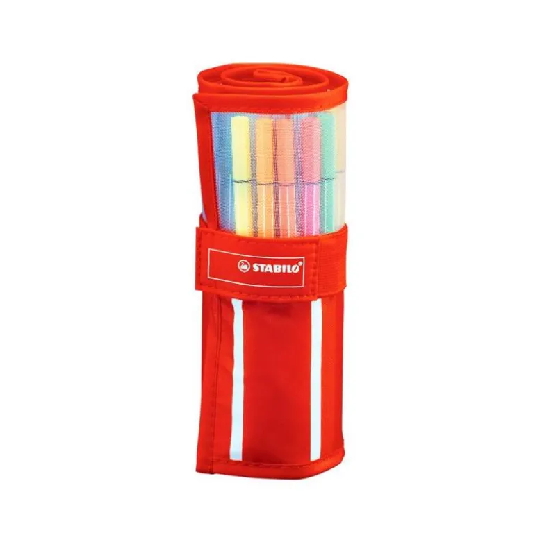 Estuche rotulador Stabilo pen 68 Neon 24 + 6 neón
