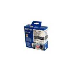 Etiqueta adhesiva brother dk11204 -tamaño 17x54 mm para impresoras de etiquetas QL -400 etiquetas-