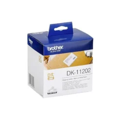 Etiqueta adhesiva brother dk11202 -tamaño 62x100 mm para impresoras de etiquetas QL -300 etiquetas-