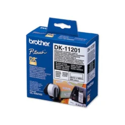 Etiqueta adhesiva brother dk11201 -tamaño 29x90 mm para impresoras de etiquetas QL -400 etiquetas-