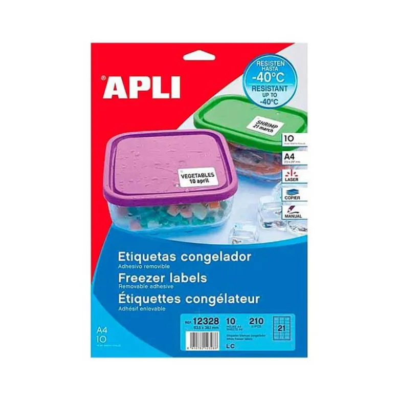 Etiqueta adhesiva marca apli 12328 63,5 x 38,1 mm
