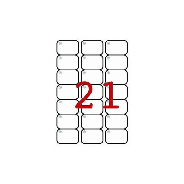 Etiqueta adhesiva marca apli 12328 63,5 x 38,1 mm