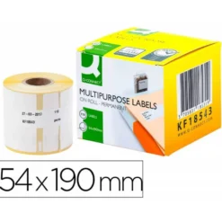 Etiqueta Adhesiva Q-Connect KF 18543 Compatible Dymo 54x190 mm Caja de 110 uds