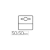 Etiqueta colgador adhesiva marca 3l office en pvc pack de 1000 unidades