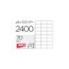 Etiqueta adhesiva Apli 1287 Din A4 105x35 mm fotocopiadora laser ink-jet. Caja con 100 hojas