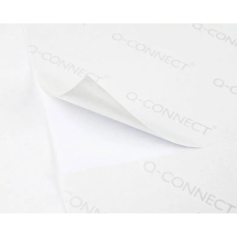 Etiqueta adhesiva Q-Connect kf00573 tamaño 38,1x21,2 mm fotocopiadora laser Ink-Jet. Caja 100 hojas A4