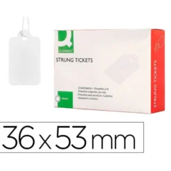 ETIQUETAS COLGANTES Q-CONNECT 36X53 MM CAJA DE 500 UNIDADES