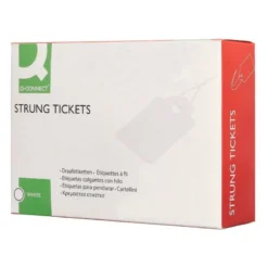 ETIQUETAS COLGANTES Q-CONNECT 28X43 MM CAJA DE 500 UNIDADES