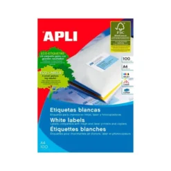 Etiquetas Adhesivas Apli 64,6 x 33,8 mm 24 Etiquetas por Hoja