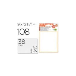 Etiquetas Adhesivas marca Liderpapel Obsequio 24 x 38 mm