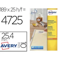 Etiquetas Adhesivas Removibles Avery