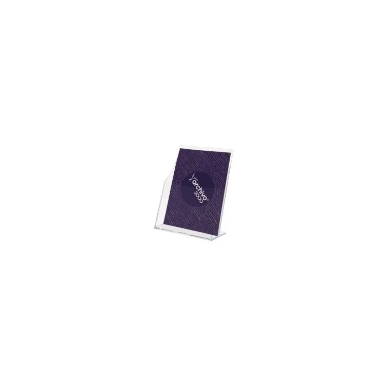 EXPOSITOR ARCHIVO 2000 PREMIUM PORTAFOLLETOS DIN A5 VERTICAL CRISTAL TRANSPARENTE 95X160X210MM