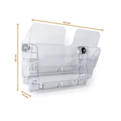 EXPOSITOR DE MURAL DURABLE FLEXIPLUS A4 HORIZONTAL DOBLE MAGNETICO TRANSPARENTE