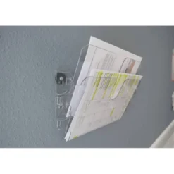 EXPOSITOR DE MURAL DURABLE FLEXIPLUS A4 HORIZONTAL DOBLE MAGNETICO TRANSPARENTE