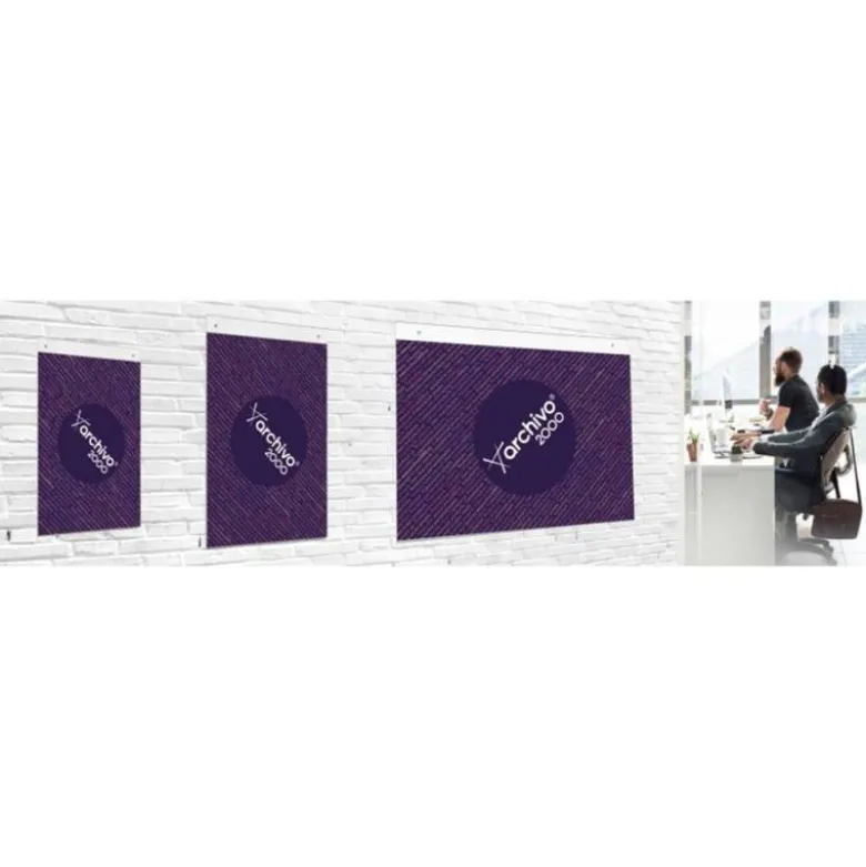 EXPOSITOR MURAL ARCHIVO 2000 CON TALADROS ULTRA TRANSPARENTE DIN A4 VERTICAL 210X325 MM