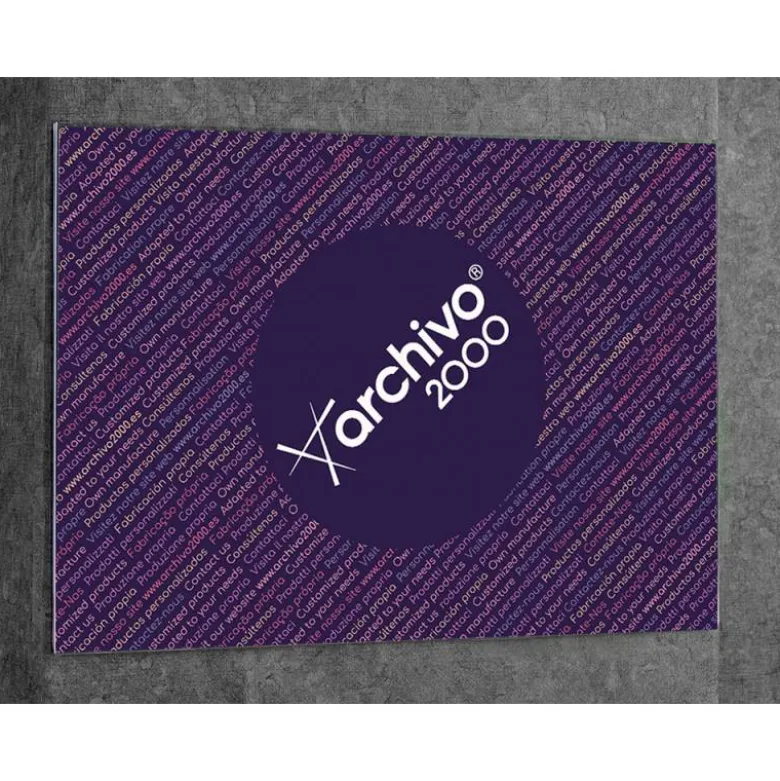 EXPOSITOR MURAL ARCHIVO 2000 PREMIUM DE PARED CON ADHESIVO POLIESTIRENO TRANSPARENTE DIN A3 HORIZONTAL 420X300 MM