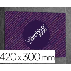 EXPOSITOR MURAL ARCHIVO 2000 PREMIUM DE PARED CON ADHESIVO POLIESTIRENO TRANSPARENTE DIN A3 HORIZONTAL 420X300 MM