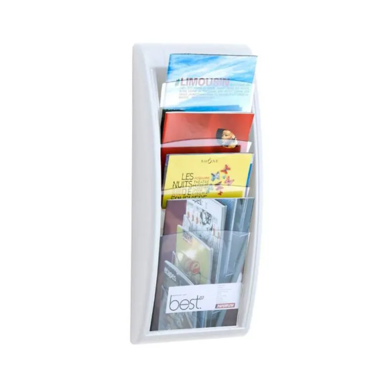 Expositor mural Fast-Paperflow plastico color blanco