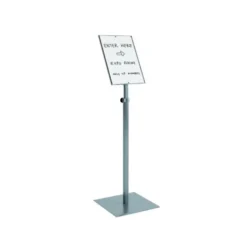 EXPOSITOR ROCADA DE SUELO MAGNETICO ROTATIVO 90 HORIZONTAL/VERTICAL ALTURA AJUSTABLE DIN A4