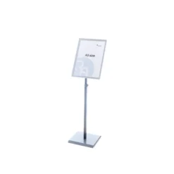 EXPOSITOR ROCADA DE SUELO MAGNETICO ROTATIVO 90 HORIZONTAL/VERTICAL ALTURA AJUSTABLE DIN A3