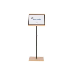 EXPOSITOR ROCADA DE SUELO SERIE NATURAL MAGNETICO ROTATIVO 360 ALTURA AJUSTABLE DIN A3