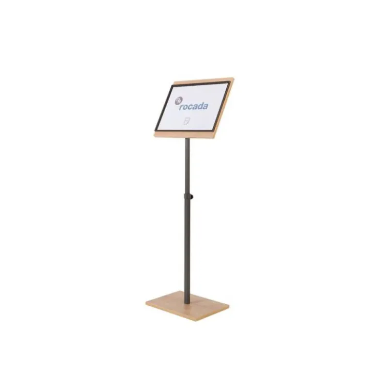EXPOSITOR ROCADA DE SUELO SERIE NATURAL MAGNETICO ROTATIVO 360 ALTURA AJUSTABLE DIN A3