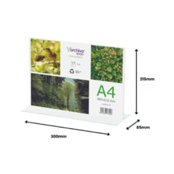 EXPOSITOR SOBREMESA ARCHIVO 2000 EN FORMA DE T A4 HORIZONTAL 85X300X215 MM
