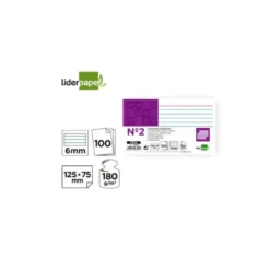 Ficha rayada marca Liderpapel N2